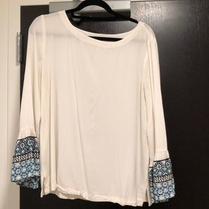 LOFT bell sleeve top